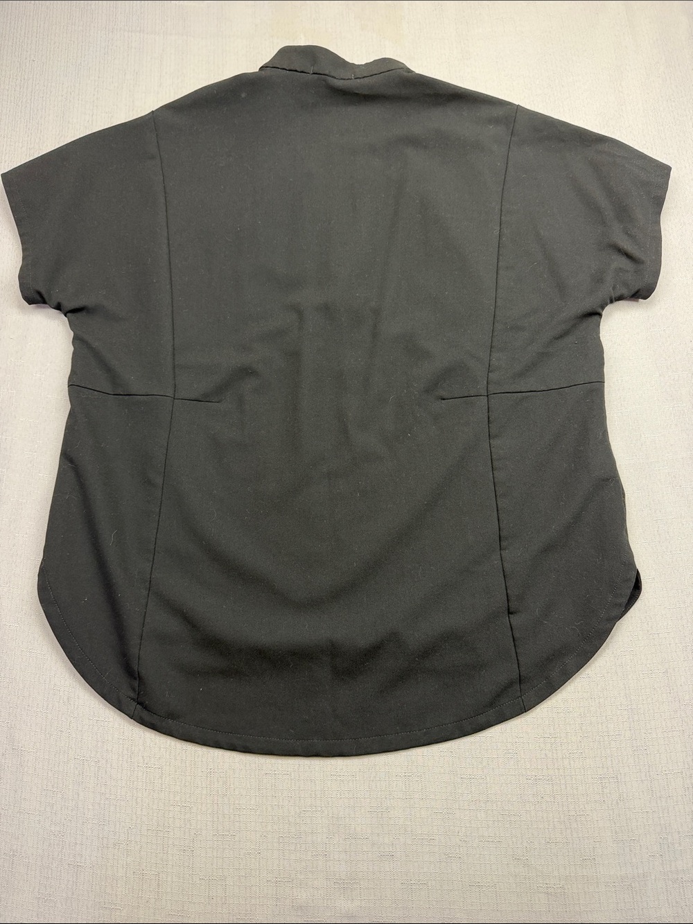 FIGS Montex Black Scrub Top (Mock Neck / Classic or Relaxed Fit with 3 pockets) - Picture 10 of 10